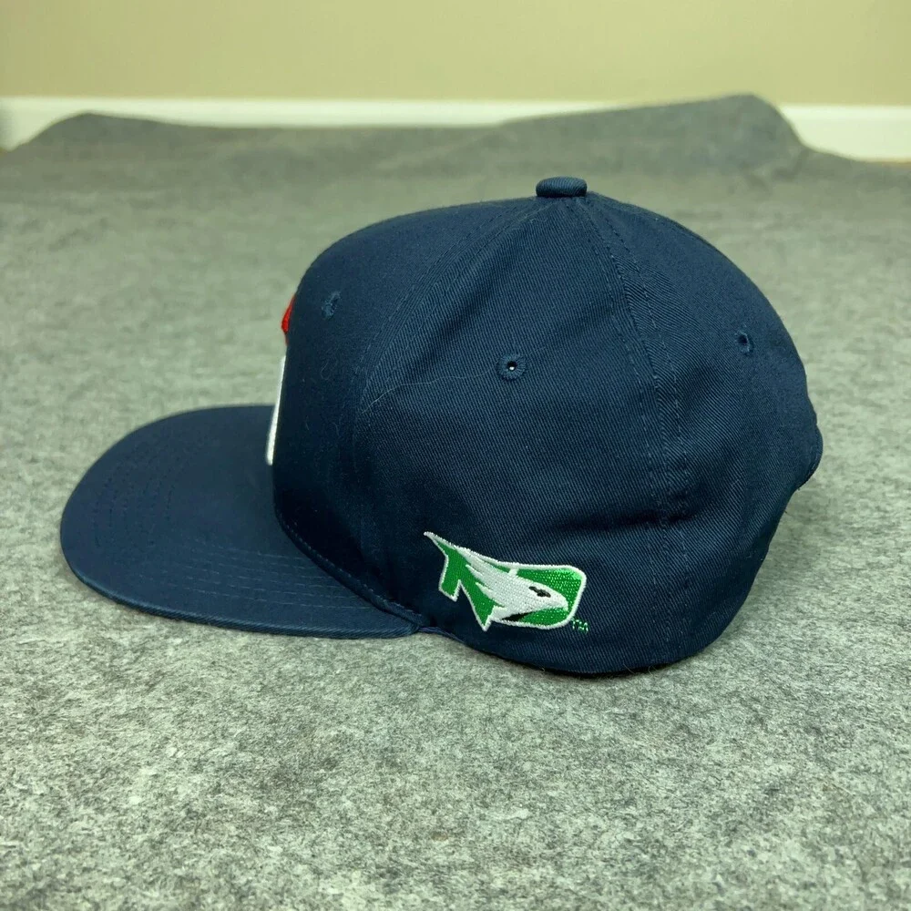 Minnesota Twins X North Dakota‎ Hawks Mens Hat Snapback Blue Cap Baseball MLB